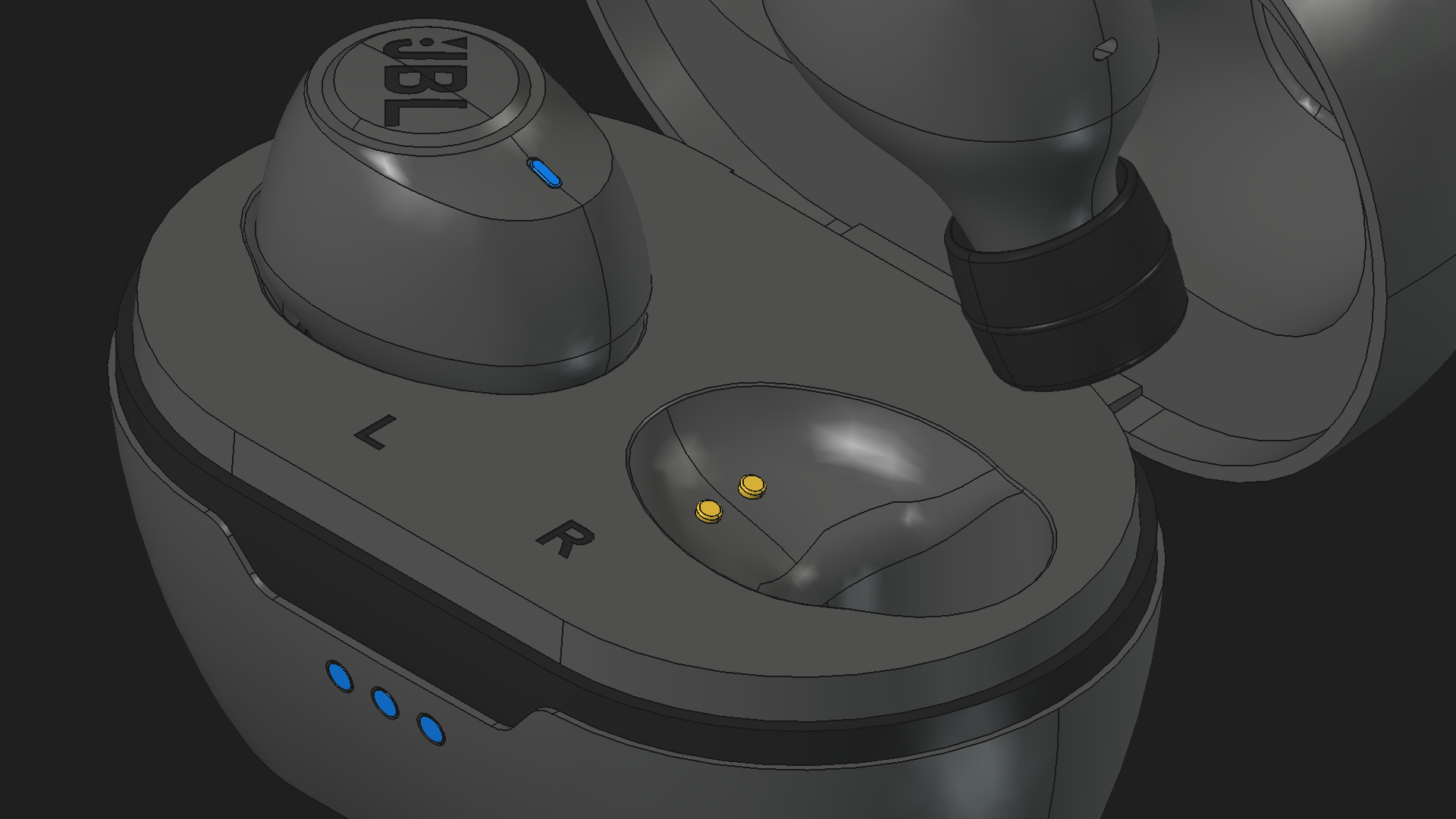 Before: raw CAD mesh